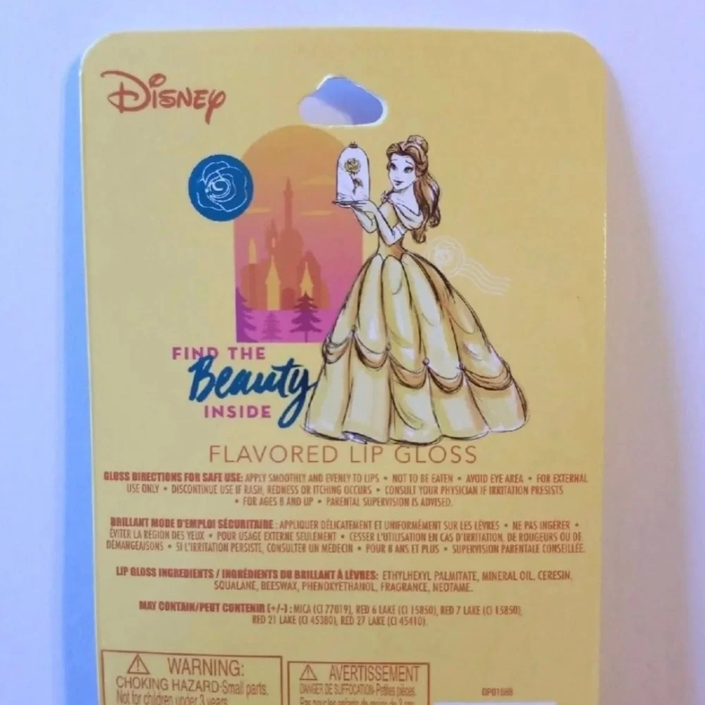 Disney Belle Rose Shape Strawberry flavor lip balm